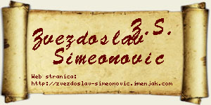 Zvezdoslav Simeonović vizit kartica